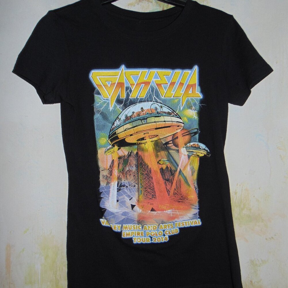 2014 Coachella Music Festival Official Full Line-Up T Shirt Small Invader Tee S